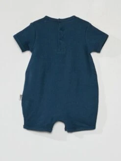 Barboteuse Nid D'abeille -Kiabi barboteuse nid dabeille bleu zr657 1 frb3 1