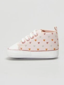 Baskets En Toile Imprimées Fantaisie -Kiabi baskets en toile imprimees fantaisie rose zj100 2 frb3