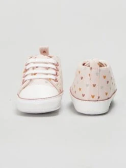 Baskets En Toile Imprimées Fantaisie -Kiabi baskets en toile imprimees fantaisie rose zj100 2 frb4