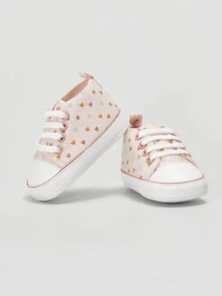 Baskets En Toile Imprimées Fantaisie -Kiabi baskets en toile imprimees fantaisie rose zj100 2 frb5 1