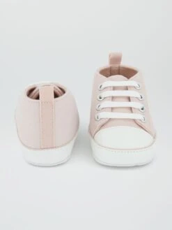 Baskets Montantes En Toile -Kiabi baskets montantes en toile rose to194 49 frb3