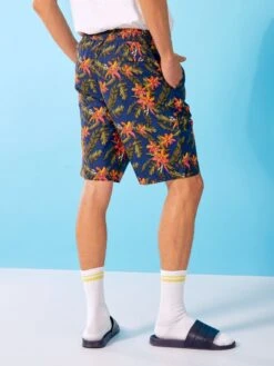 Bermuda En Chino Avec Imprimé -Kiabi bermuda en chino avec imprime bleu marine aab01 1 frb3