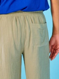 Bermuda En Gaze De Coton Uni