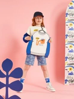 Bermuda En Jean Avec Motif -Kiabi bermuda en jean avec motif bleu adg13 1 frb3