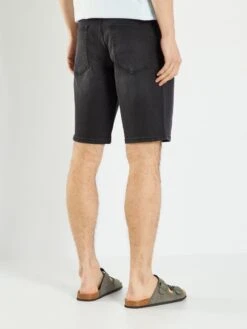 Bermuda En Jean Stretch -Kiabi bermuda en jean stretch gris zn308 2 frb3