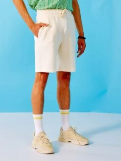 Bermuda En Maille Ottoman -Kiabi bermuda en maille ottoman blanc zt664 2 frb3