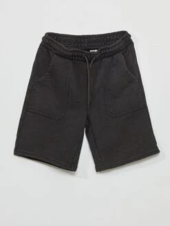 Bermuda En Molleton Avec Grandes Poches -Kiabi bermuda en molleton avec grandes poches noir zr582 3 frb3