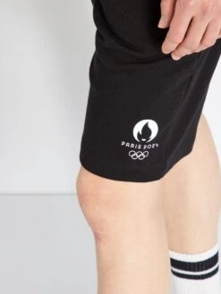 Bermuda En Molleton - Paris 2024 -Kiabi bermuda en molleton paris 2024 noir zo859 1 frb8