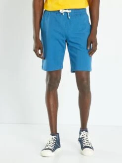 Bermuda En Molleton Uni -Kiabi bermuda en molleton uni bleu fonce zn300 11 frb3