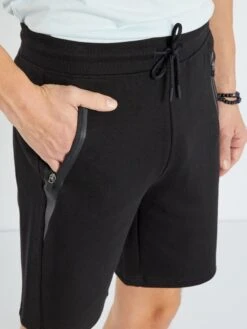 Bermuda En Piqué De Coton -Kiabi bermuda en pique de coton noir zr009 2 frb4 1