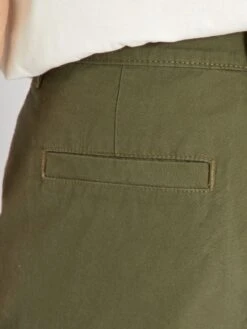 Bermuda En Twill Avec Poches à Rabat