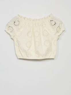 Blouse Avec Broderie Anglaise