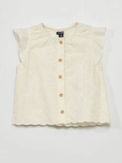 Blouse Avec Broderie Anglaise -Kiabi blouse avec broderie anglaise ecru zr273 1 frb7