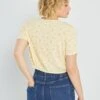 Blouse Cropped -Kiabi blouse cropped jaune aad56 2 frb3