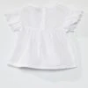 Blouse En Coton Avec Broderie -Kiabi blouse en coton avec broderie blanc zr038 1 frb2