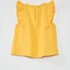 Blouse Sans Manches En Gaze De Coton -Kiabi blouse sans manches en gaze de coton jaune orange zq500 2 frb2