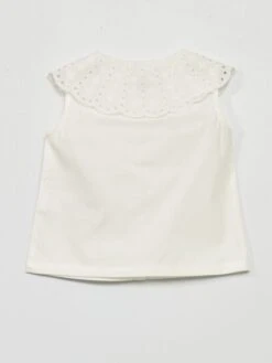 Blouse Sans Manches En Popeline