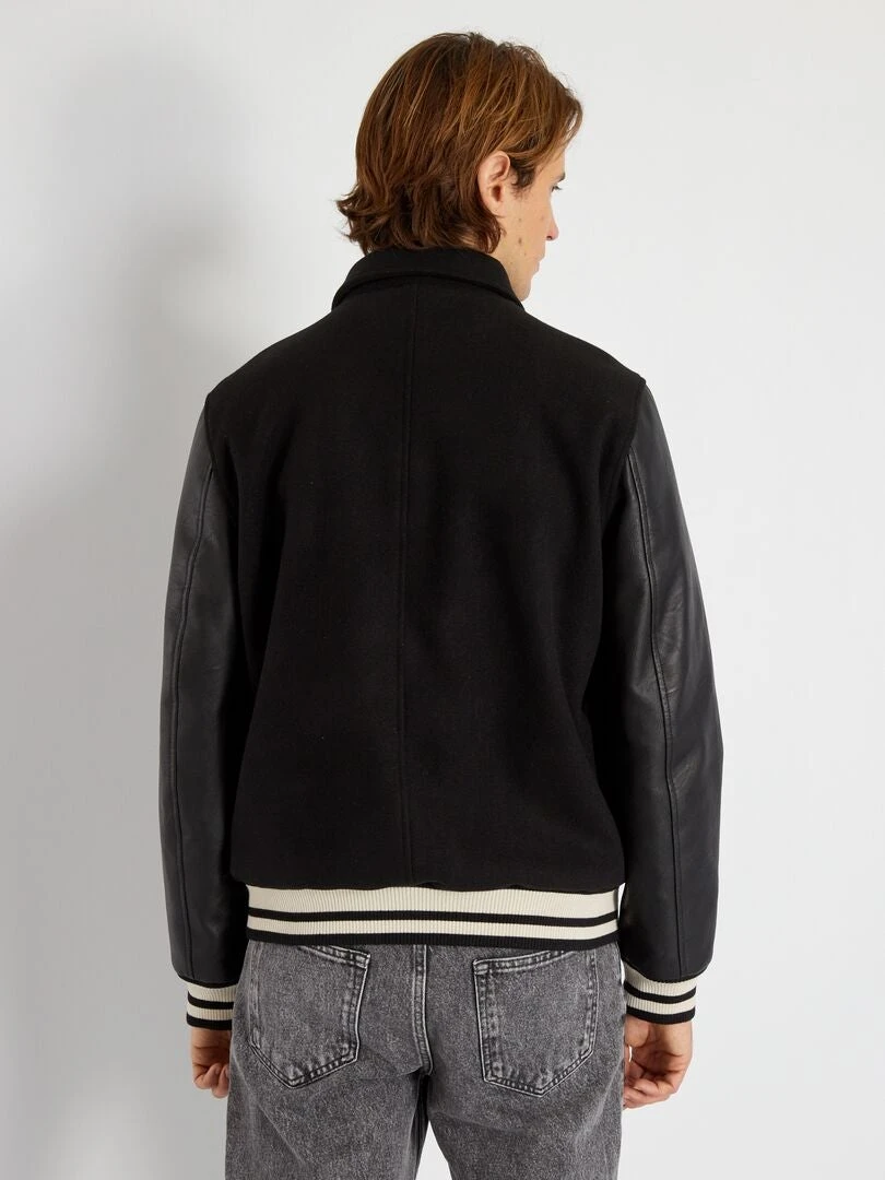 Blouson Aviateur Bi-matière 5 Blouson Aviateur Bi-matière – Image 3