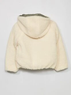 Blouson En Sherpa Réversible -Kiabi blouson en sherpa reversible ecru zk059 1 frb3