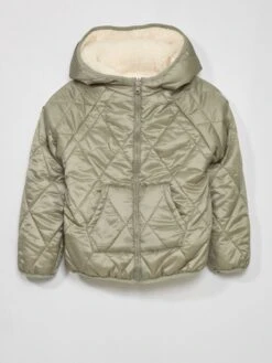 Blouson En Sherpa Réversible -Kiabi blouson en sherpa reversible ecru zk059 1 frb4
