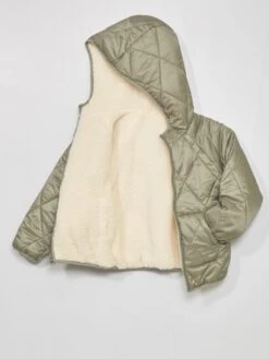 Blouson En Sherpa Réversible -Kiabi blouson en sherpa reversible ecru zk059 1 frb5