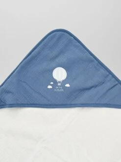 Cape De Bain + Gant De Toilette - 2 Pièces -Kiabi cape de bain gant de toilette 2 pieces bleublanc zr289 1 frb6