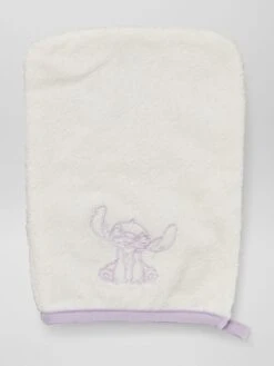Cape De Bain + Gant De Toilette 'Stitch' -Kiabi cape de bain gant de toilette stitch violet zr318 1 frb5