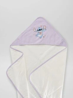 Cape De Bain + Gant De Toilette 'Stitch' -Kiabi cape de bain gant de toilette stitch violet zr318 1 frb7 1