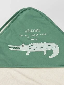 Cape De Bain + Gant De Toilette -Kiabi cape de bain gant de toilette vert ys645 1 frb5 1