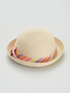 Chapeau De Paille Avec Ruban -Kiabi chapeau de paille avec ruban blanc zs254 1 frb3