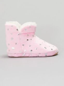 Chaussons Boots Fourrés -Kiabi chaussons boots fourres rose zg196 1 frb4