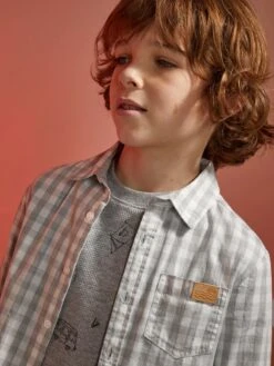 Chemise à Carreaux -Kiabi chemise a carreaux gris zq192 1 frb5