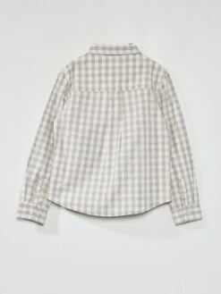 Chemise à Carreaux -Kiabi chemise a carreaux gris zq192 1 frb7 1