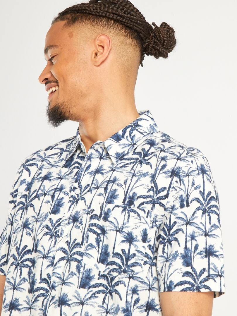 Chemise à Fleurs - Facile à Enfiler 7 Chemise à Fleurs - Facile à Enfiler – Image 5