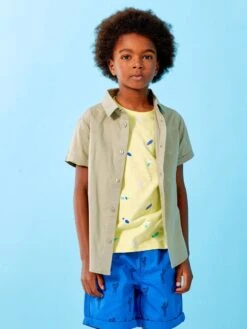 Chemise à Manches Courtes -Kiabi chemise a manches courtes vert gris zo125 5 frb3