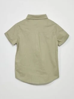Chemise à Manches Courtes -Kiabi chemise a manches courtes vert gris zo125 5 frb5 1
