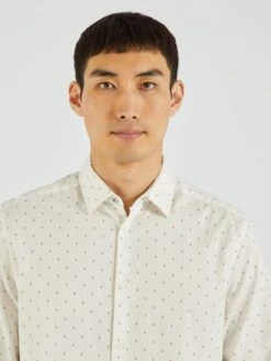 Chemise à Motifs En Popeline -Kiabi chemise a motifs en popeline blanc zq059 1 frb4 1