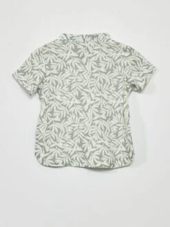 Chemise Avec Imprimé -Kiabi chemise avec imprime vertblanc aad46 1 frb3 1