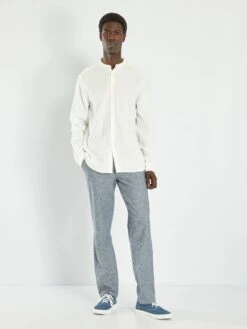 Chemise Droite En Gaze De Coton