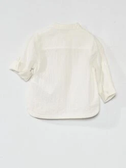 Chemise En Coton -Kiabi chemise en coton blanc zq602 1 frb2 1