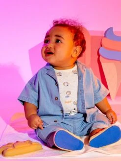 Chemise En Denim à Manches Courtes -Kiabi chemise en denim a manches courtes bleu zt041 1 frb3