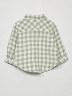 Chemise En Flanelle à Carreaux -Kiabi chemise en flanelle a carreaux vert zj097 3 frb3 1