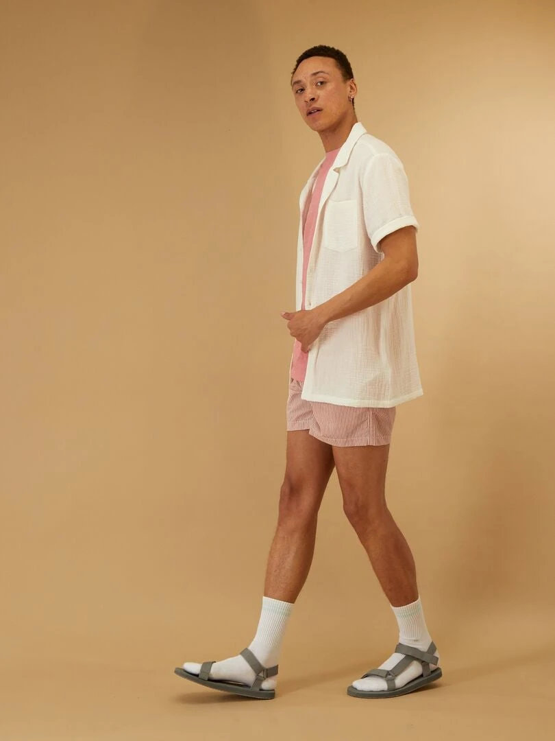 Chemise En Gaze De Coton Uni 4 Chemise En Gaze De Coton Uni – Image 2