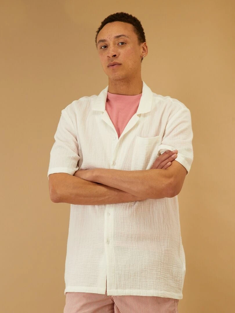 Chemise En Gaze De Coton Uni 3 Chemise En Gaze De Coton Uni