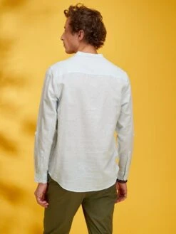 Chemise En Lin -Kiabi chemise en lin bleu pale zm889 1 frb3