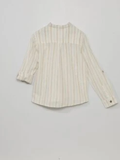 Chemise En Lin Col Mao -Kiabi chemise en lin col mao blanc zq884 5 frb5