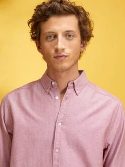 Chemise En Oxford -Kiabi chemise en oxford rouge zm890 3 frb4