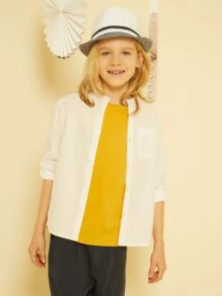 Chemise En Tissu Gaufré -Kiabi chemise en tissu gaufre blanc zr080 1 frb3