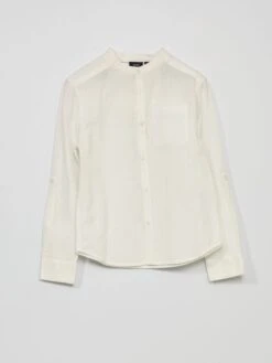 Chemise En Tissu Gaufré -Kiabi chemise en tissu gaufre blanc zr080 1 frb5