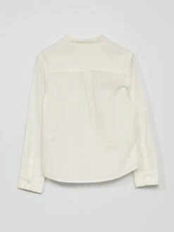 Chemise En Tissu Gaufré -Kiabi chemise en tissu gaufre blanc zr080 1 frb6